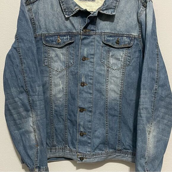 Sunset Creek Casual Menswear Denim Jean Jacket Size XXL Pro Edge Clothing - Picture 5 of 12